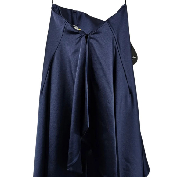 John Paul Ataker Midnight Blue Structured Strapless Gown NWT - Picture 8 of 12